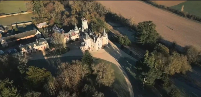 Chateau de londigny from above